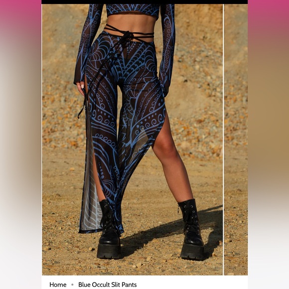 BADINKA Blue Occult set (pants and top) - Picture 3 of 6